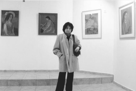 На выставке М.Аксельрода «Портреты дочери». Иерусалим, 2007 год